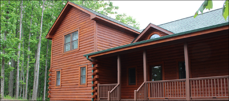 Log Home Staining in Fluvanna County, Virginia