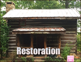 Historic Log Cabin Restoration  Fluvanna County, Virginia